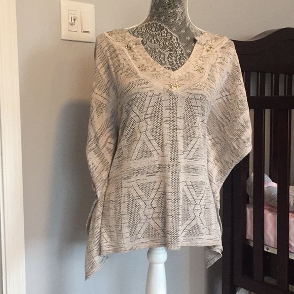 White House Black Market Tops - WHBM Poncho